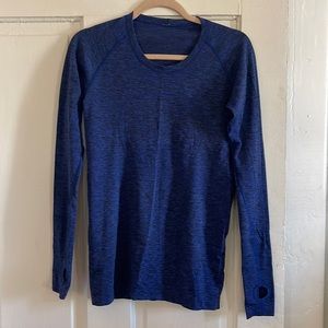 Lululemon Swiftly Tech long-sleeve size 8, deep blue heather